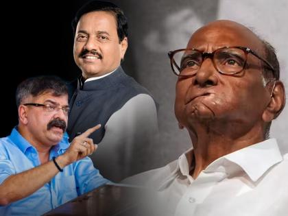 On one hand, Sharad Pawar was called a god, on the other hand, he was expelled from the party Jitendra Awhad's counter attack on sunil Tatkare | एकीकडे शरद पवारांना दैवत म्हणायचे, दुसरीकडे त्यांनाच पक्षातून बाहेर काढायचे; जितेंद्र आव्हाडांचा तटकरेंवर पलटवार