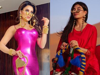 jacqueline-fernandez-copied-urvashi-rautela-style-fans-immediately-caught-the-theft | जॅकलीन फर्नांडिसने उर्वशी रौतेलाची स्टाइल केली कॉपी; नेटकऱ्यांनी पकडली तिची चोरी