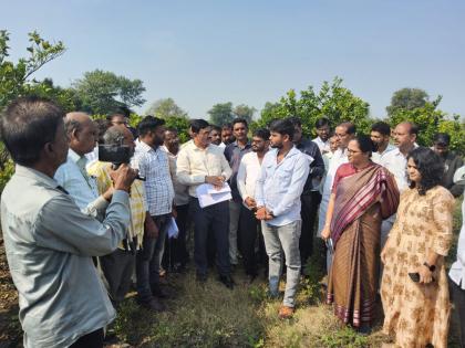 Kharif, Rabi went with lost, broke our backs; Taho of farmers before the central team | 'खरीप, रब्बी दोन्ही हातचे गेलं, आमचे कंबरडे मोडलं'; केंद्रीय पथकासमोर शेतकऱ्यांचा टाहो