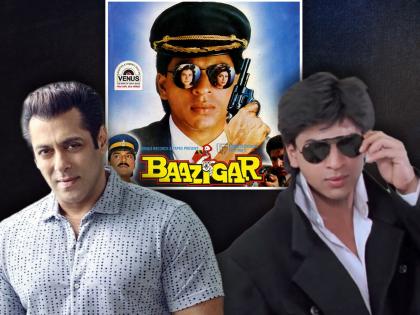 Salman khan wanted changes in the negative character of baazigar but director refused signed shah rukh khan | शाहरुख खानच्या जागी 'बाजीगर'मध्ये लागली होती सलमान खानची वर्णी, पण या कारणामुळे भाईजानने सोडला सिनेमा