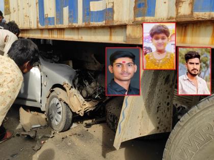 Three died, including an uncle-niece in car and contained crash | यात्रेसाठी ताईला आणण्यास निघालेल्या भावावर काळाचा घाला; काका-पुतणीसह तिघांचा मृत्यू