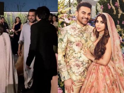 bollywood-arbaaz-khan-wedding-salman-khan-dance-with-shura-khan-on-bollwyood-song-video-viral | अरबाजच्या दुसऱ्या लग्नात सलमानची हवा; भाईजानच्या डान्सने निकाहला लागले चार चाँद