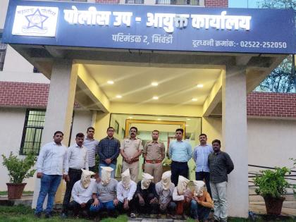 Gang of robbers arrested in Bhiwandi | भिवंडीत अट्टल दरोडेखोरांच्या टोळीला अटक, नारपोली पोलिसांची कारवाई