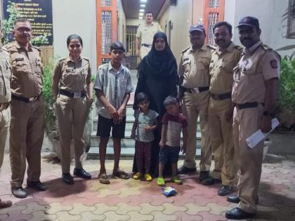 Police find two missing children in Bhiwandi in just two hours | भिवंडीत हरवलेल्या दोन लहान मुलांचा पोलिसांकडून अवघ्या दोन तासात शोध