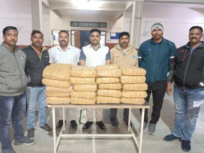 Big action in Hingoli; Ganja worth 18 lakh seized in Khudnapur Shivara, accused absconding | मोठी कारवाई; खुदनापुर शिवारात १८ लाखांचा गांजा जप्त, आरोपी पळून जाण्यात यशस्वी