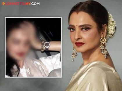 bollywood actress-rekha-without-makeup-look-have-you-seen-it | पहिल्यांदाच विदाऊट मेकअप कॅमेरात कैद झाली रेखा; चेहऱ्यावर दिसल्या वाढत्या वयाच्या खुणा, पाहा तिचा No makeup look