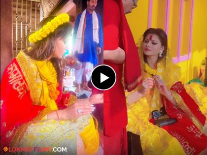 Ayodhya Ram Mandir Pran Pratishtha: Bollywood Actress Urvashi Rautela seen in a desi look after Ram Temple consecration ceremony video viral | अभिनेत्री उर्वशी रौतेलाचा ‘संस्कारी लूक’ पाहून नेटिझन्स अवाक्! मंदिरातील व्हिडीओ व्हायरल