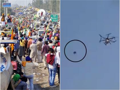 farmers protest in delhi kite used to shot down police drone | Farmers Protest : शेतकऱ्यांनी 10 रुपयांच्या पतंगाने पाडला लाखोंचा ड्रोन; रातोरात कोणी बांधली 10 फूट भिंत?