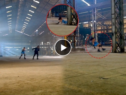 Nora Fatehi shares BTS clip of getting injured while filming an action sequence with Vidyut Jammwal on 'Crakk' set, BTS VIDEO viral | Oh No! स्टंट सीन करताना धपकन पडली नोरा फतेही, BTS VIDEO व्हायरल