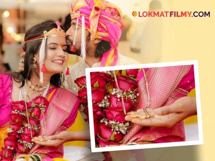 Marathi Actor Prathamesh Parab And Kshitija Ghosalkar Wedding Mangalsutra Design Seeking Attention Photos | प्रथमेश परबनं बायको क्षितीजाला घातलेलं मंगळसूत्र आहे खूपच खास; आकर्षक डिझाइननं वेधलं लक्ष