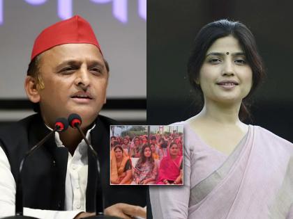 samajwadi party chief akhilesh yadav daughter aditi mainpuri election campaign dimple yadav reaction | आईसोबत प्रचारासाठी फिरतेय अखिलेश यादव यांची लेक आदिती?; डिंपल यांनी सांगितलं कारण