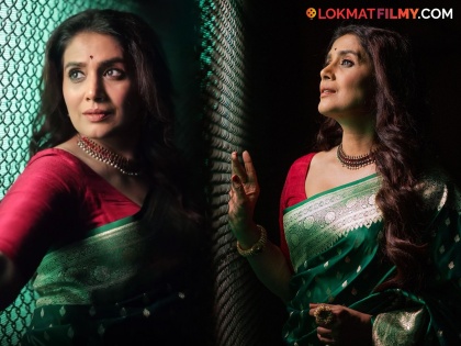 marathi actress sonali kulkarni share green saree photo on social media | सलोना सा सजन है और..! सोनाली कुलकर्णीच्या सिंपल लूकची नेटकऱ्यांमध्ये चर्चा