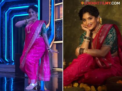 marathi actress samruddhi kelkar share video on gulabi saree song | 'गुलाबी साडी'वर समृद्धीने शेअर केला व्हिडीओ; नेटकरी म्हणाले, 'या गाण्याला न्याय दिलास'