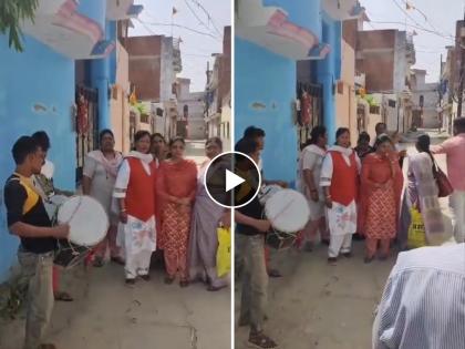 after divorce father brings daughter back home with drums video viral on social media | Video - बापमाणूस! घटस्फोटानंतर वडिलांनी वाजत-गाजत लेकीला आणलं आपल्या घरी