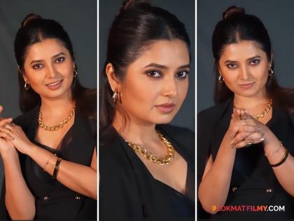 marathi actress Prajakta's mali attitude in Boss Lady look photos viral | 'बॉस लेडी' लूकमध्ये प्राजक्ताचा जबरदस्त ॲटिट्यूड; नव्या फोटोशूटमध्ये दिसली अभिनेत्रीची हटके झलक