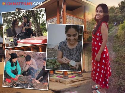 nava gadi naav rajya fame marathi actress pallavi patil share village video | गावच्या मातीत हरवून गेली पल्लवी पाटील; व्हिडीओतून घडवलं गावच्या संस्कृतीचं दर्शन
