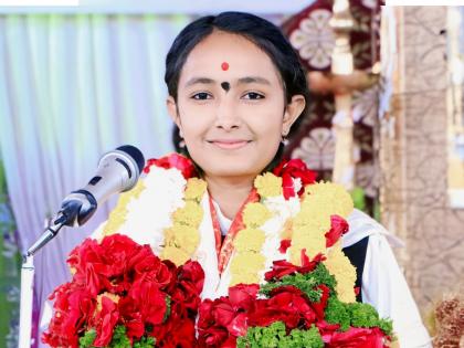 SSC result Child kirtan artist Dnyaneshwari's successful performance in SSC in nashik | दहावीत बाल कीर्तनकार ज्ञानेश्वरीची यशस्वी भरारी