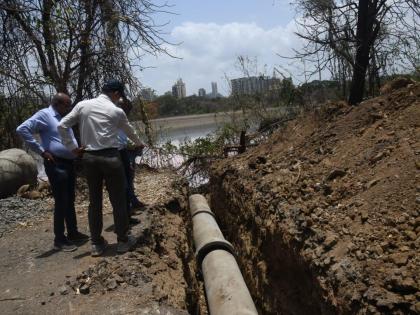 The DPS lake went dry only after the choke point was extinguished | चोक पॉइंट बुजले गेल्यानेच डीपीएस तलाव पडला कोरडा