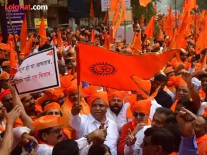 Hindu community march in Amravati against Bangladesh violence | बांगलादेश हिंसाचाराच्या विरोधात अमरावतीमध्ये सकल हिंदू समाजाचा महामोर्चा