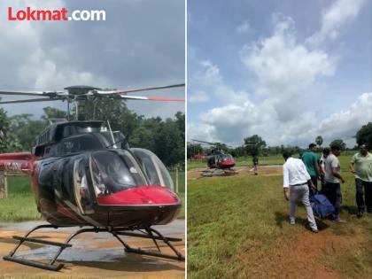 'Khaki' played a relationship beyond blood, helicopter delivered a bag of blood | 'खाकी'नं निभावलं रक्तापलीकडचं नातं, हेलिकॉप्टरनं पोहोचवलं एक पिशवी रक्त