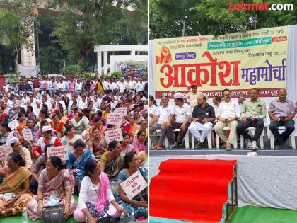 After leaving the school, the teachers took to the streets | शाळा साेडून शिक्षक उतरले रस्त्यावर; कंत्राटी शिक्षक नियुक्ती आदेशाला तीव्र विराेध