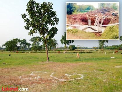 Unauthorized tower construction is going on in the open space | ओपन स्पेसमध्ये सुरू आहे अनधिकृत टॉवरचे बांधकाम