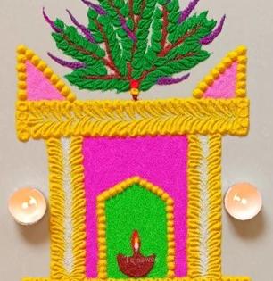 Tulsi Vivah Rangoli : तुळशीच्या लग्नासाठी ५ मिनिटांत काढा तुळशी वृंदावनाची खास रांगोळी; ८ सोप्या रांगोळ्या, उठून दिसेल दार