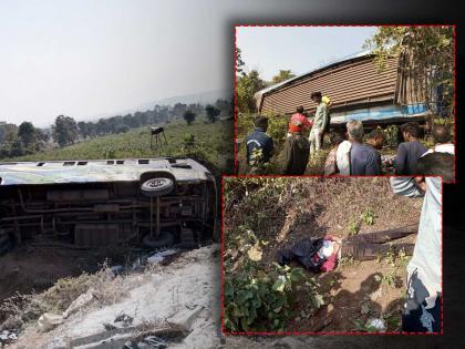 A female student died in an accident while going for a trip at Bordharan in Wardha district | वर्धा जिल्ह्यातील बोरधरण येथे सहलीसाठी जात असताना बस अपघात, एका विद्यार्थीनीचा मृत्यू