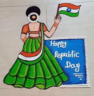 प्रजासत्ताक दिनाला ५ मिनिटांत काढा आकर्षक रांगोळी; तिरंगी रांगोळीच्या १० सुंदर डिजाइन्स