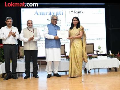 Amravati's air is the cleanest! Amravati tops the country in clean air survey | अमरावतीची 'हवा'च न्यारी! देशात डंका, राष्ट्रीय स्तरावर पटकावला पहिला क्रमांक Amravati's air is the cleanest! Amravati tops the country in clean air survey | अमरावतीची 'हवा'च न्यारी! देशात डंका, राष्ट्रीय स्तरावर पटकावला पहिला क्रमांक