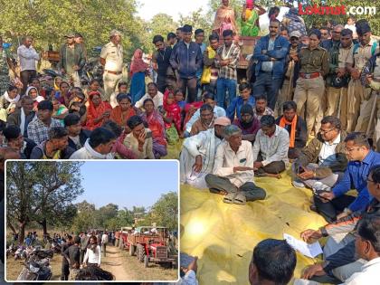 आम्हाला आमच्या मूळ गावी पाठवा ! नवेगाव व्याघ्र प्रकल्पातील परिसरात गावकऱ्यांचे आंदोलन