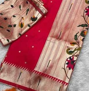 लग्नसोहळ्यात उठून दिसेल खास मुनिया पैठणी; ८ आकर्षक रंगात, साडीत शाही लूक मिळेल