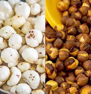 मखाने की चणे-जास्त प्रोटीन कशात असतं? काय खाल्ल्यानं भराभर वजन कमी होतं, पाहा