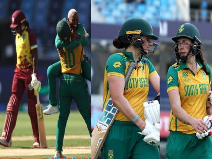 ICC Womens T20 World Cup 2024 South Africa comfortable win over the 2016 champions West Indies | दक्षिण आफ्रिकेकडून माजी वर्ल्ड चॅम्पियनला दणका;दोघींनीच काढल्या ११९ धावा