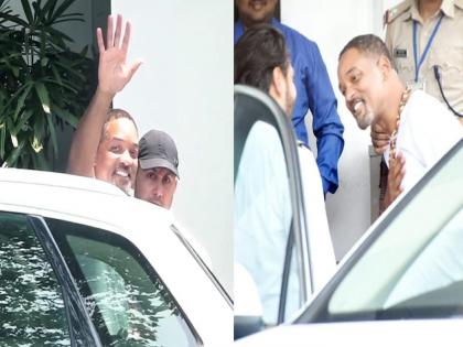 Will Smith spotted at Kalina airport mumbai | जगभरात विल स्मिथची चर्चा अन् तो मुंबईत दिसला, ३ दिवस ISKCON मध्ये राहिला आणि गेला...