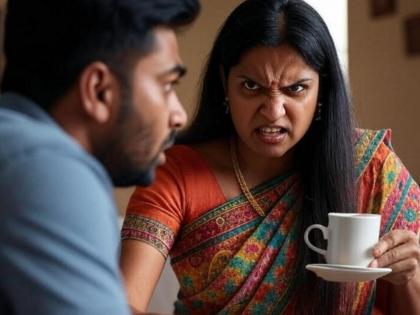 Wife's anger flared up, she threw boiling tea in her husband's face; what exactly happened? | पत्नीचा संताप अनावर झाला, पतीच्या तोंडावर फेकली उकळती चहा; नेमकं झालं तरी काय?