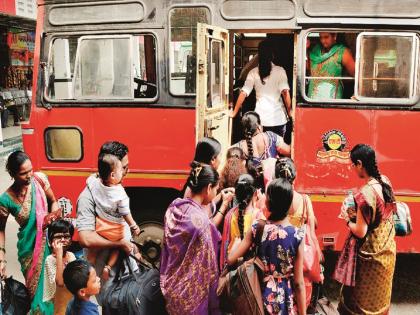 '50 percent, ok', womens are happy with st bus discounts; 16 lakhs income in two days in Chhatrapati Sambhajinagar division | ‘५० टक्के, एकदम ओक्के’, सवलतीने महिला खुश; साधी बस असो की शिवशाही, तिकीट अर्धेच