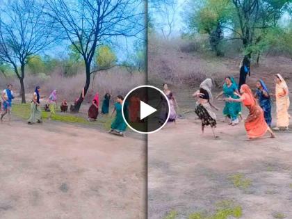 VIDEO : Women wearing sarees entered the field and enjoyed playing Kabaddi! | जबरदस्त! साडी नेसून मैदानात उतरल्या महिला, कबड्डी खेळण्याचा घेतला मनसोक्त आनंद!