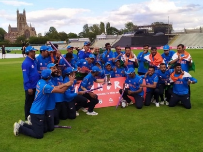 India defeat England by 36 runs in final to clinch Physical Disability World Cricket Series 2019 | भारताला जेतेपद; इंग्लंडला नमवून जिंकली वर्ल्ड क्रिकेट सीरिज