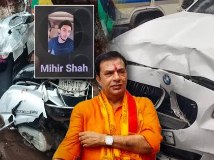 Hit and run incident in Mumbai worli Woman crushed by speeding BMW Leader of Shinde group arrested | पुण्यानंतर मुंबईत हिट अँड रनची घटना: भरधाव BMW ने महिलेला चिरडलं; शिंदे गटाचा नेता ताब्यात