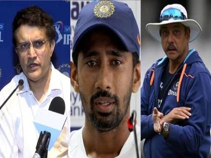 Shocking Ravi Shastri Asks Sourav Ganguly To Step In After Wriddhiman Saha Shares Screenshot Of Messages From Journalist | Wriddhiman Saha : रवी शास्त्रींच्या मागणीनंतर BCCIला आली जाग; वृद्धीमान साहाला धमकावणाऱ्या पत्रकाराची आता खैर नाही