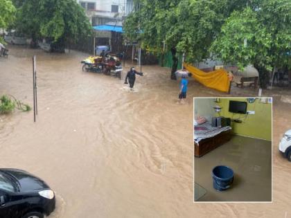 Rain lashed Chandrapur district; Roads flooded, water entered many houses | चंद्रपूर जिल्ह्याला पावसाने झोडपले; रस्ते जलमय, अनेक घरांत घुसले पाणी