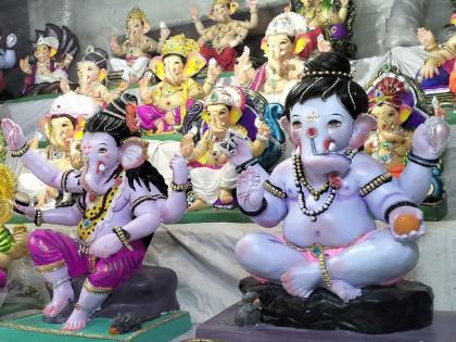 Even after the ban, selling POP idols in the market | बंदीनंतरही बाजारात पीओपीच्या मूर्ती विक्रीला, महापालिकेचा दावा फोल