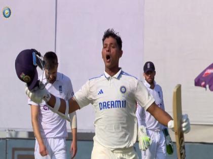 IND vs ENG 3rd Test Live Updates Yashasvi Jaiswal scored 200 runs off 231 balls while Sarfraz Khan scored 5 runs  | IND vs ENG Live: आणखी एक 'यशस्वी' द्विशतक! इंग्लंडला ५५७ धावांचे तगडे आव्हान