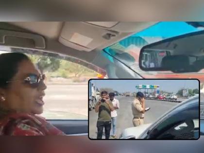 Congress MLA Yashomati Thakur vehicle investigated by Gujarat Police who's going to Surat In support of Rahul Gandhi | Video : कॉंग्रेस आमदार यशोमती ठाकूर यांच्या वाहनांची गुजरात पोलिसांकडून चौकशी