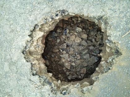 Pothole Damage to Vehicles | यवतमाळमध्ये रस्त्यांची दुरवस्था, गुडघ्याएवढ्या खड्ड्यांकडे प्रशासनाचे दुर्लक्ष