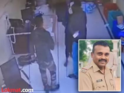 Police officer beats up delivery boy for not calling him sir in Yavatmal | "कुणाशी बोलतोय माहितीये का"; सर न म्हटल्यानं पोलीस अधिकाऱ्याची डिलिव्हरी बॉयला मारहाण