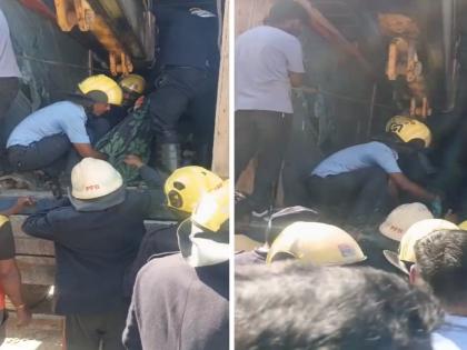 Accident while unloading glass factory in Yevlewadi; 4 workers died, one in critical condition | येवलेवाडीत काचेच्या कारखान्यातील माल उतरवताना अपघात; 4 कामगारांचा मृत्यू, एकाची प्रकृती चिंताजनक