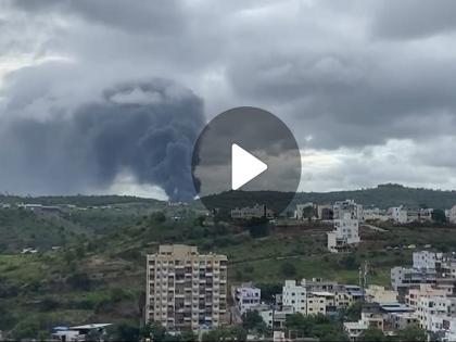 Pune Fire: Massive fire in a godown in Yevlewadi; 12 fire engines at the spot | Pune Fire: येवलेवाडीत गोडाऊनमधे भीषण आग; अग्निशमन दलाच्या १२ वाहने घटनास्थळी