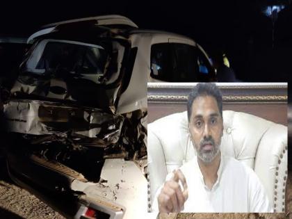 Accident: MLA Yogesh Kadam's car was hit by a dumper in Kashedi Ghat | Accident: आमदार योगेश कदम यांच्या कारला भीषण अपघात, कशेडी घाटात डंपरने दिली धडक